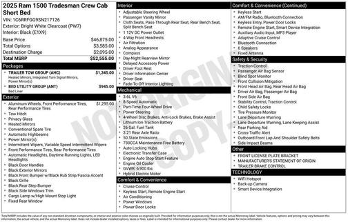 2025 RAM 1500 Tradesman