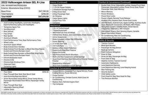 2023 Volkswagen Arteon 2.0T SEL R-Line 4MOTION