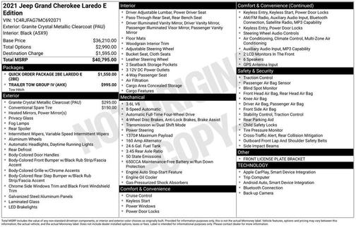 2021 Jeep Grand Cherokee Laredo