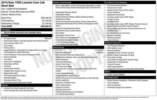 2016 RAM 1500 Laramie