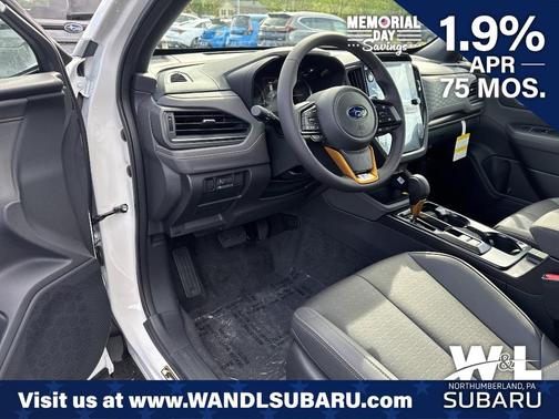 Crystal White Pearl 2026 Subaru Forester Wilderness