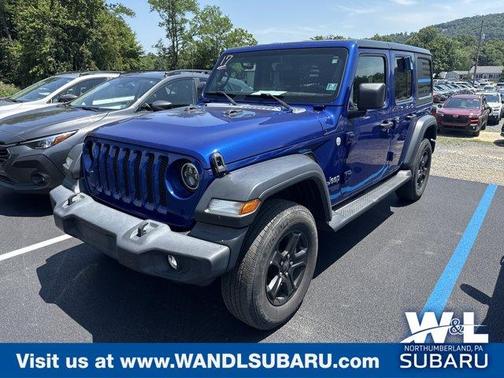 Ocean Blue Metallic 2020 Jeep Wrangler Unlimited Sport
