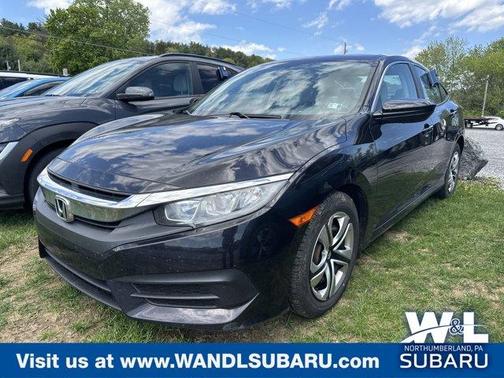 Black 2017 Honda Civic LX