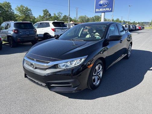 Black 2017 Honda Civic LX