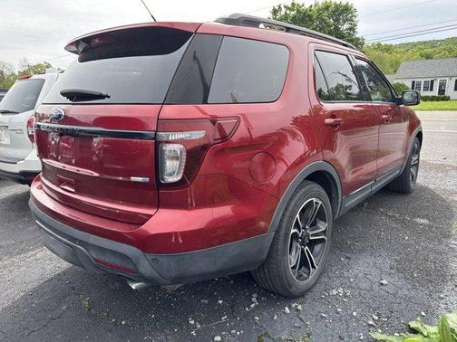 Red 2015 Ford Explorer Sport