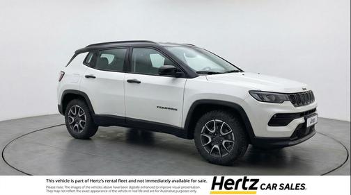 Bright White Clearcoat 2025 Jeep Compass Trailhawk