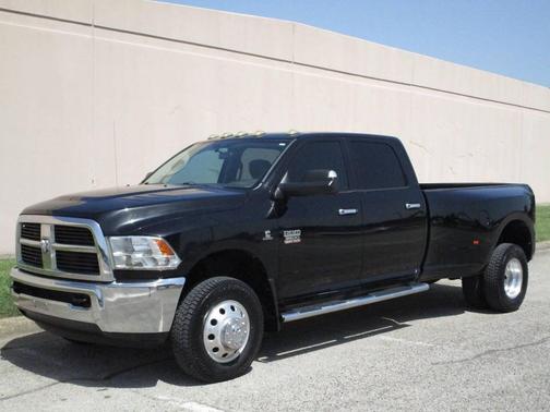 Black 2012 RAM 3500 SLT 4x4 4dr Crew Cab 8 ft. LB DRW Pickup