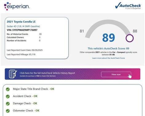 2021 Toyota Corolla LE