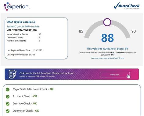 2022 Toyota Corolla LE