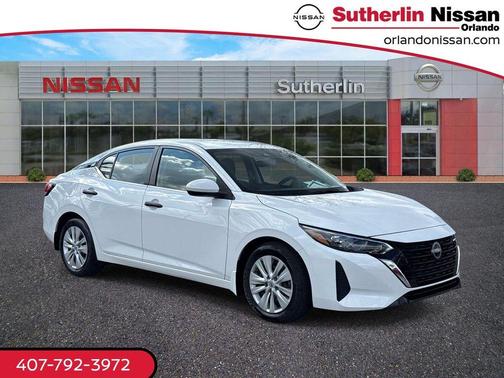 Cloud White 2025 Nissan Sentra S