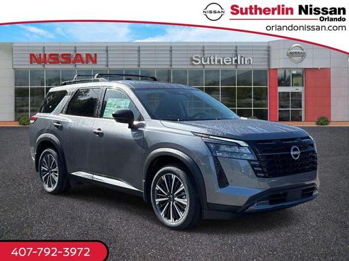 Gun Metallic 2026 Nissan Pathfinder Platinum