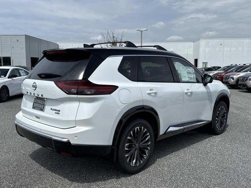 White / Black 2026 Nissan Rogue Platinum