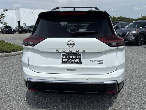 White / Black 2026 Nissan Rogue Platinum