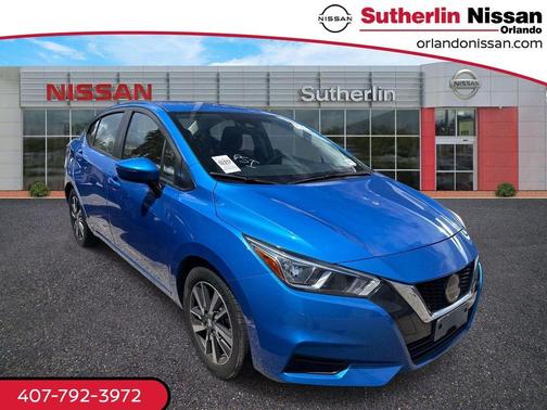Electric Blue Metallic 2021 Nissan Versa 1.6 SV