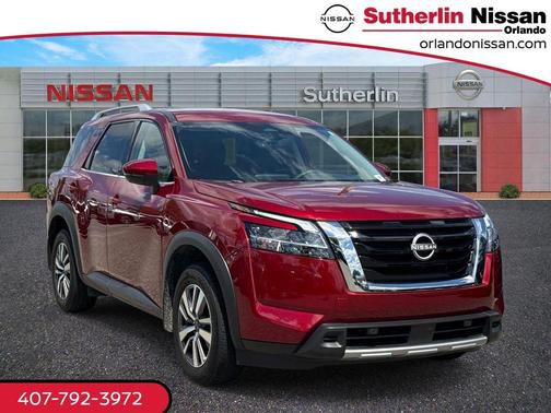 Scarlet Ember 2024 Nissan Pathfinder SL