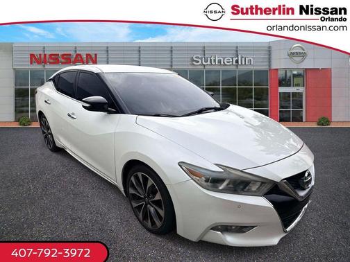 Pearl White 2016 Nissan Maxima 3.5 SR