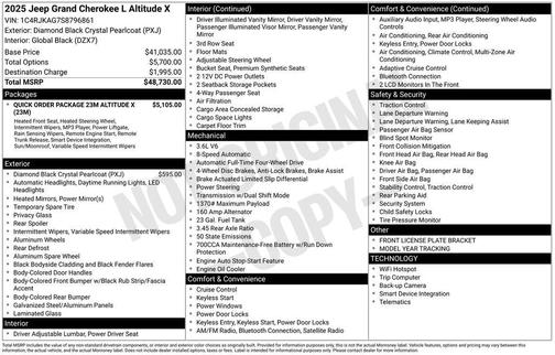 2025 Jeep Grand Cherokee L Laredo