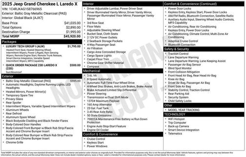 2025 Jeep Grand Cherokee L Laredo