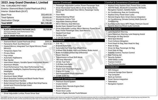 2023 Jeep Grand Cherokee L Limited