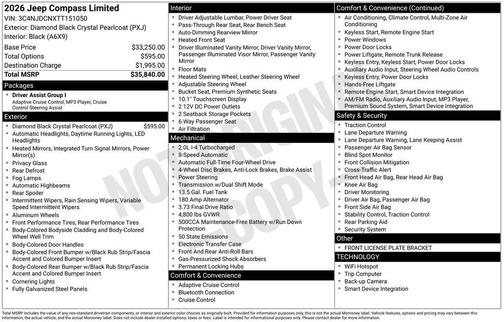 2026 Jeep Compass Limited