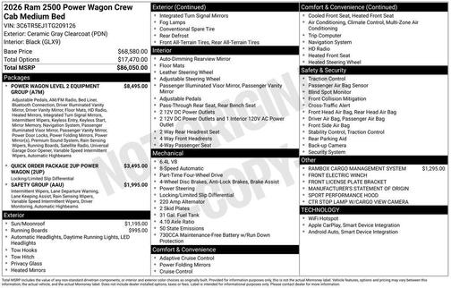 2026 RAM 2500 Rebel/Power Wagon