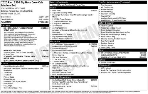 2025 RAM 2500 Big Horn