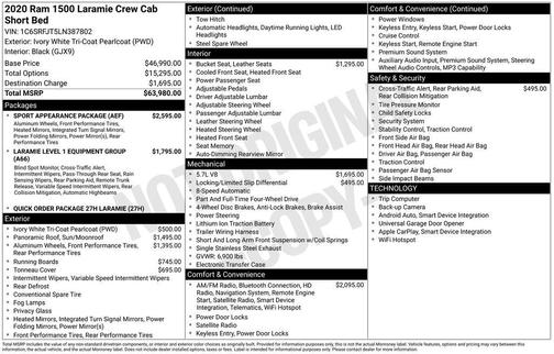 2020 RAM 1500 Laramie