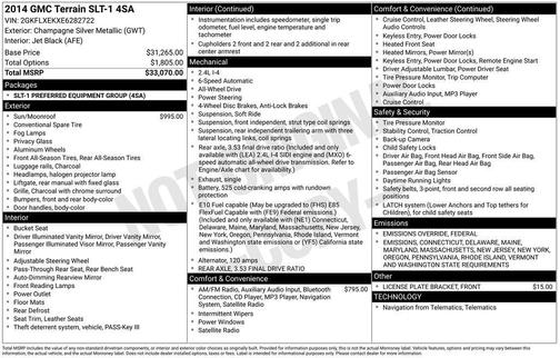 2014 GMC Terrain SLT-1