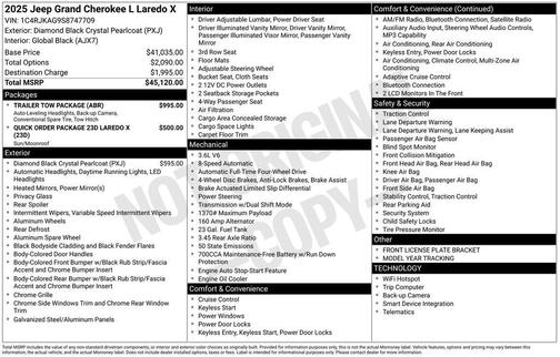 2025 Jeep Grand Cherokee L Laredo