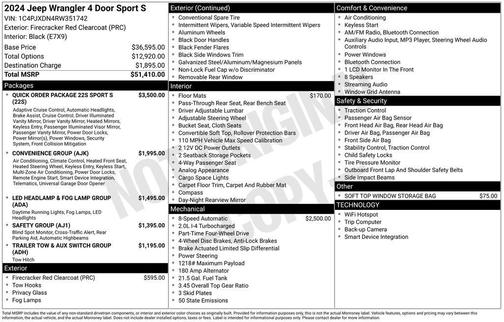 2024 Jeep Wrangler Sport