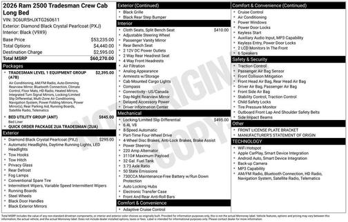 2026 RAM 2500 Tradesman