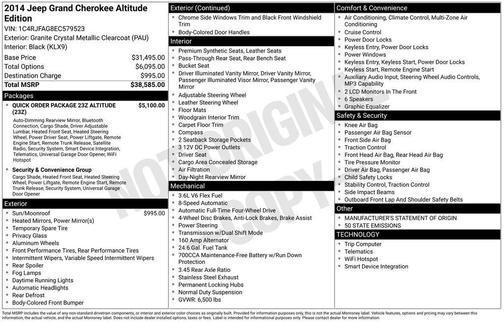 2014 Jeep Grand Cherokee Altitude