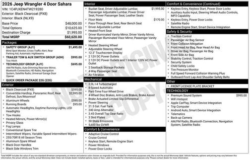 2026 Jeep Wrangler Sahara