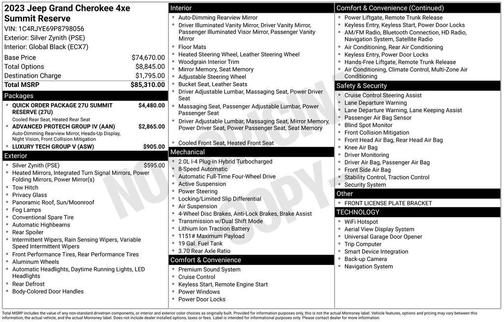 2023 Jeep Grand Cherokee 4xe Summit