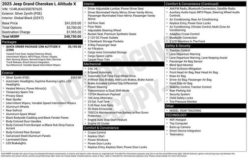 2025 Jeep Grand Cherokee L Laredo