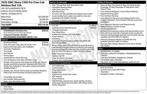 2025 GMC Sierra 1500 Pro