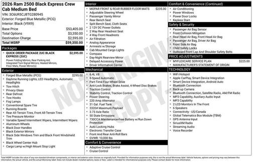 Blue Metallic 2026 RAM 2500 Tradesman