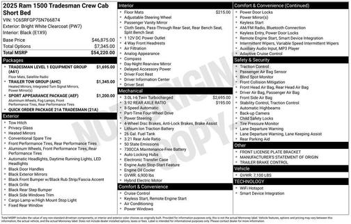 2025 RAM 1500 Tradesman