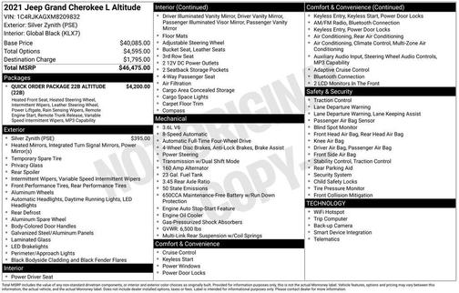 2021 Jeep Grand Cherokee L Laredo