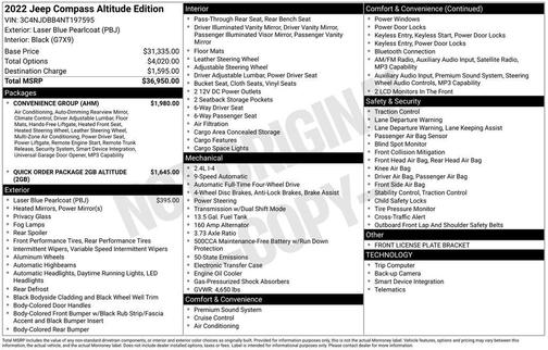 2022 Jeep Compass Altitude