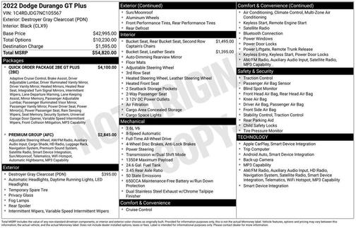 2022 Dodge Durango GT