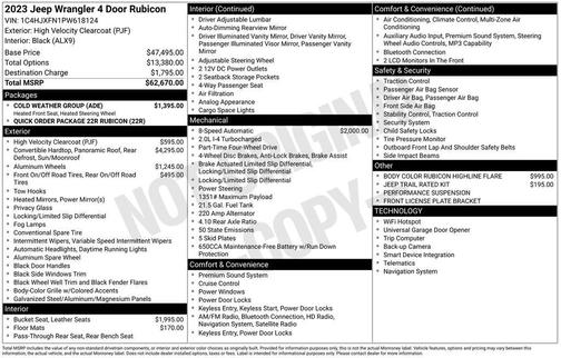 2023 Jeep Wrangler Rubicon