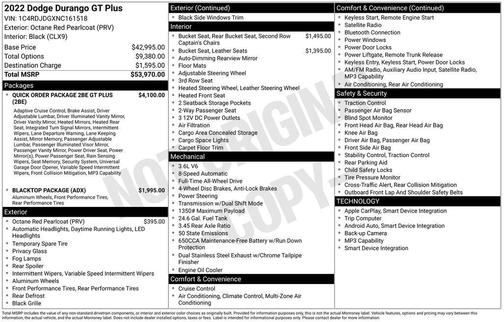 2022 Dodge Durango GT