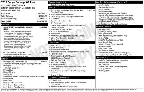 2023 Dodge Durango GT