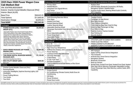 2025 RAM 2500 Rebel/Power Wagon