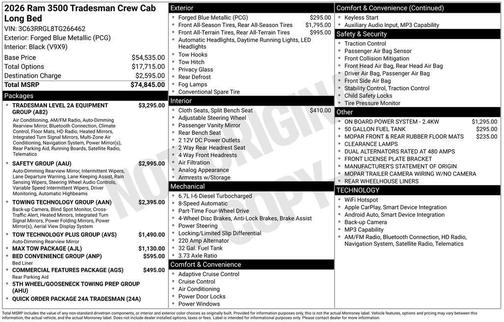 Blue Metallic 2026 RAM 3500 Tradesman
