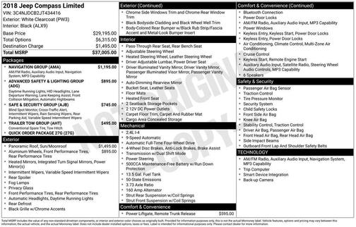 2018 Jeep Compass Limited