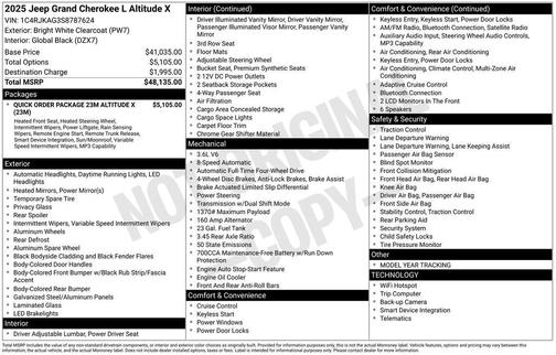 2025 Jeep Grand Cherokee L Laredo