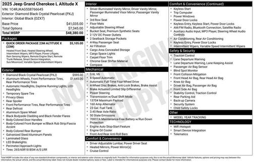 2025 Jeep Grand Cherokee L Laredo