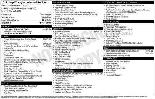 Bright White Clearcoat 2022 Jeep Wrangler Unlimited Rubicon